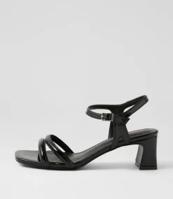 Women I LOVE BILLY Heels|Sandals-Serpenti Black Sandals