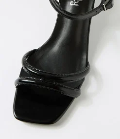 Women I LOVE BILLY Heels|Sandals-Serpenti Black Sandals