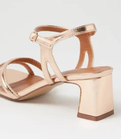 Women I LOVE BILLY Heels|Sandals-Serpenti Rose Gold Sandals