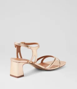 Women I LOVE BILLY Heels|Sandals-Serpenti Rose Gold Sandals