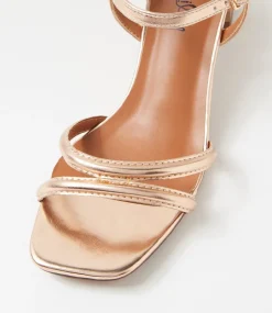 Women I LOVE BILLY Heels|Sandals-Serpenti Rose Gold Sandals