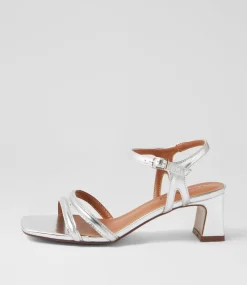 Women I LOVE BILLY Heels|Sandals-Serpenti Silver Sandals