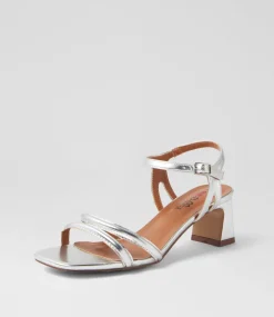 Women I LOVE BILLY Heels|Sandals-Serpenti Silver Sandals