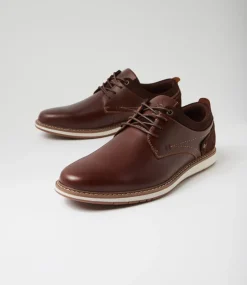 COLORADO Casuals-Shaggy Redwood Leather Lace Up Flats