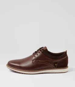 COLORADO Casuals-Shaggy Redwood Leather Lace Up Flats