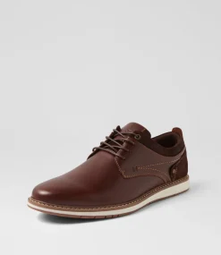 COLORADO Casuals-Shaggy Redwood Leather Lace Up Flats
