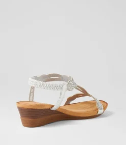 Women I LOVE BILLY Wedges|Heels-Shalaga Silver Multi Sandals