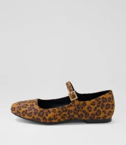 Women I LOVE BILLY Flats-Shali Leopard Microsuede Flat Shoes