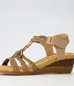 Women I LOVE BILLY Wedges|Heels-Shantzy Choc Multi Sandals