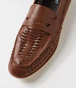 UNCUT Casuals-Sherborne Cognac Flat Shoes