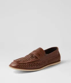 UNCUT Casuals-Sherborne Cognac Flat Shoes