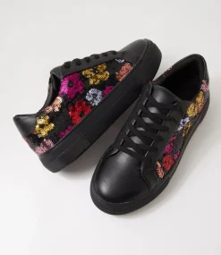 Women I LOVE BILLY Sneakers-Shimmy Black Jewel Daisy Multi Sneakers