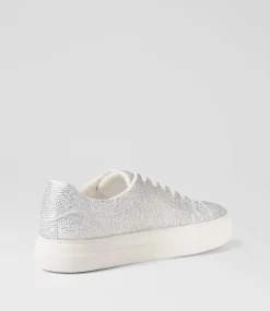 Women I LOVE BILLY Sneakers-Shinee White Silver Jewels Sneakers
