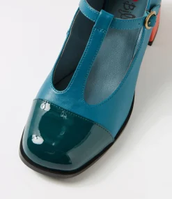 Women I LOVE BILLY Heels-SHINZAN IL FOREST OCEAN PATENT PU SMOOTH