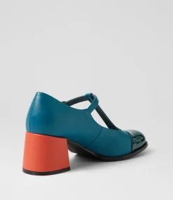 Women I LOVE BILLY Heels-SHINZAN IL FOREST OCEAN PATENT PU SMOOTH