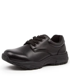 LYNX Junior School Shoes-SHUTTLE 9-5UK BLACK