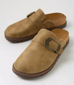 Women BLOWFISH Flats-Sienna Tan Microsuede Flat Shoes