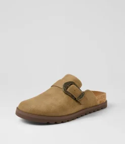Women BLOWFISH Flats-Sienna Tan Microsuede Flat Shoes