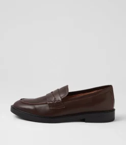 Women DIANA FERRARI Loafers|Flats-Sienza Dark Choc Leather Loafers