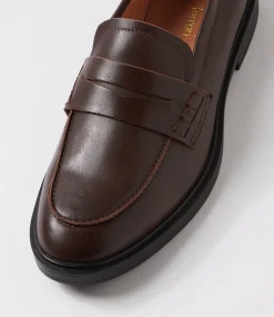 Women DIANA FERRARI Loafers|Flats-Sienza Dark Choc Leather Loafers