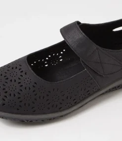 Women I LOVE BILLY Flats-Silviee Black Flat Shoes