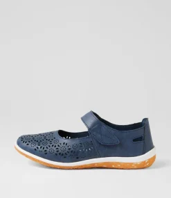 Women I LOVE BILLY Flats-SILVIEE IL NAVY SMOOTH