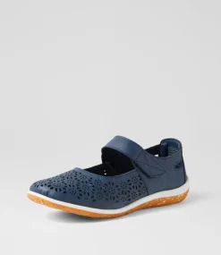 Women I LOVE BILLY Flats-SILVIEE IL NAVY SMOOTH