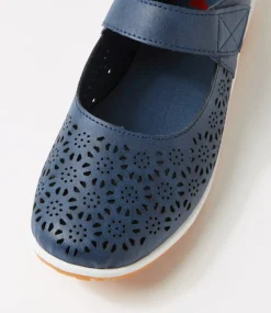 Women I LOVE BILLY Flats-SILVIEE IL NAVY SMOOTH