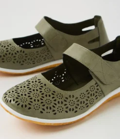 Women I LOVE BILLY Flats-Silviee Olive Flat Shoes
