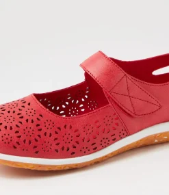 Women I LOVE BILLY Flats-Silviee Red Flat Shoes