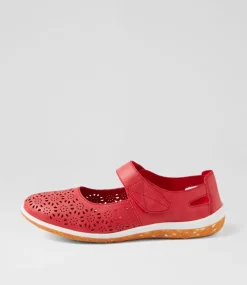 Women I LOVE BILLY Flats-Silviee Red Flat Shoes