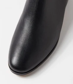 Women DIANA FERRARI Boots-SIMSIN DF BLACK LEATHER STRETCH SMOOTH