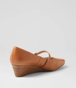 Women SUPERSOFT Comfort|Heels-Sizzi Dark Tan Leather Heels