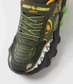 SKECHERS Sport School Shoes-Skech Olive Mesh Sneakers