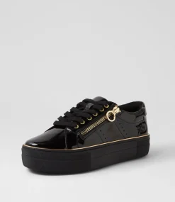 Women I LOVE BILLY Sneakers-Skillex Black Patent Pu Sneakers