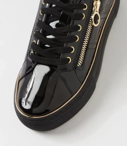 Women I LOVE BILLY Sneakers-Skillex Black Patent Pu Sneakers