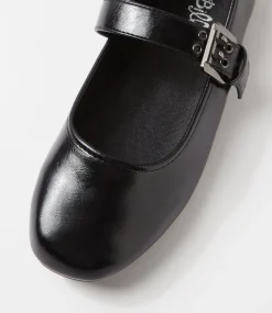 Women I LOVE BILLY Flats-Skooch Black Flat Shoes