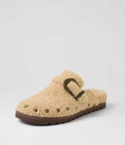 Women BLOWFISH Flats-Skylar Natural Faux Shearling Flat Shoes