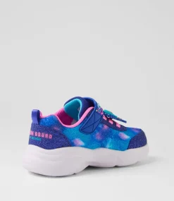 SKECHERS Sport School Shoes-Snuggle Infant Navy Multi Mesh Sneakers