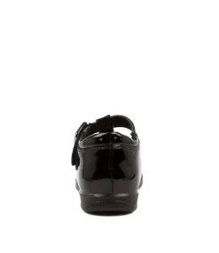 LYNX Junior School Shoes-SOFI BLACK PATENT LEATHER