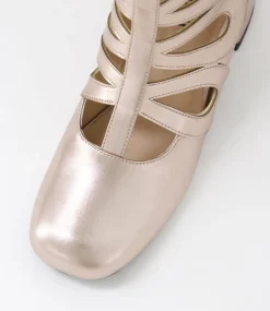 Women I LOVE BILLY Boots-Soopho Champagne Ankle Boots