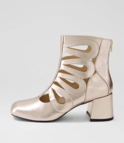 Women I LOVE BILLY Boots-Soopho Champagne Ankle Boots