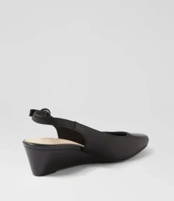 Women SUPERSOFT Comfort|Heels-Special Black Leather Heels