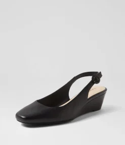 Women SUPERSOFT Comfort|Heels-Special Black Leather Heels