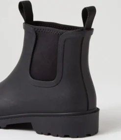 Women DIANA FERRARI Boots-Splashy Black Gumboots