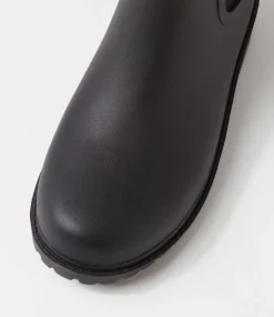 Women DIANA FERRARI Boots-Splashy Black Gumboots