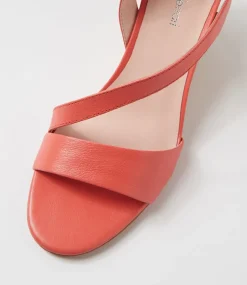 Women DIANA FERRARI Heels|Sandals-Staud Melon Cork Heel Leather Sandals