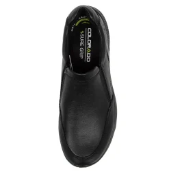 COLORADO Casuals-STEEL BLACK LEATHER