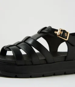 Women I LOVE BILLY Sandals-Stormin Black Sandals