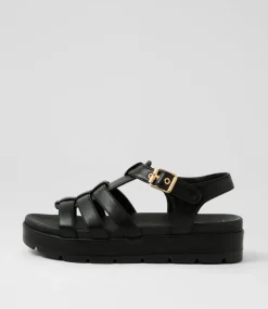 Women I LOVE BILLY Sandals-Stormin Black Sandals